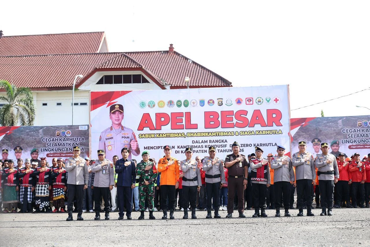 Apel Sabuk Kamtibmas Perkuat Sinergi Antisipasi Karhutla di Banjarmasin