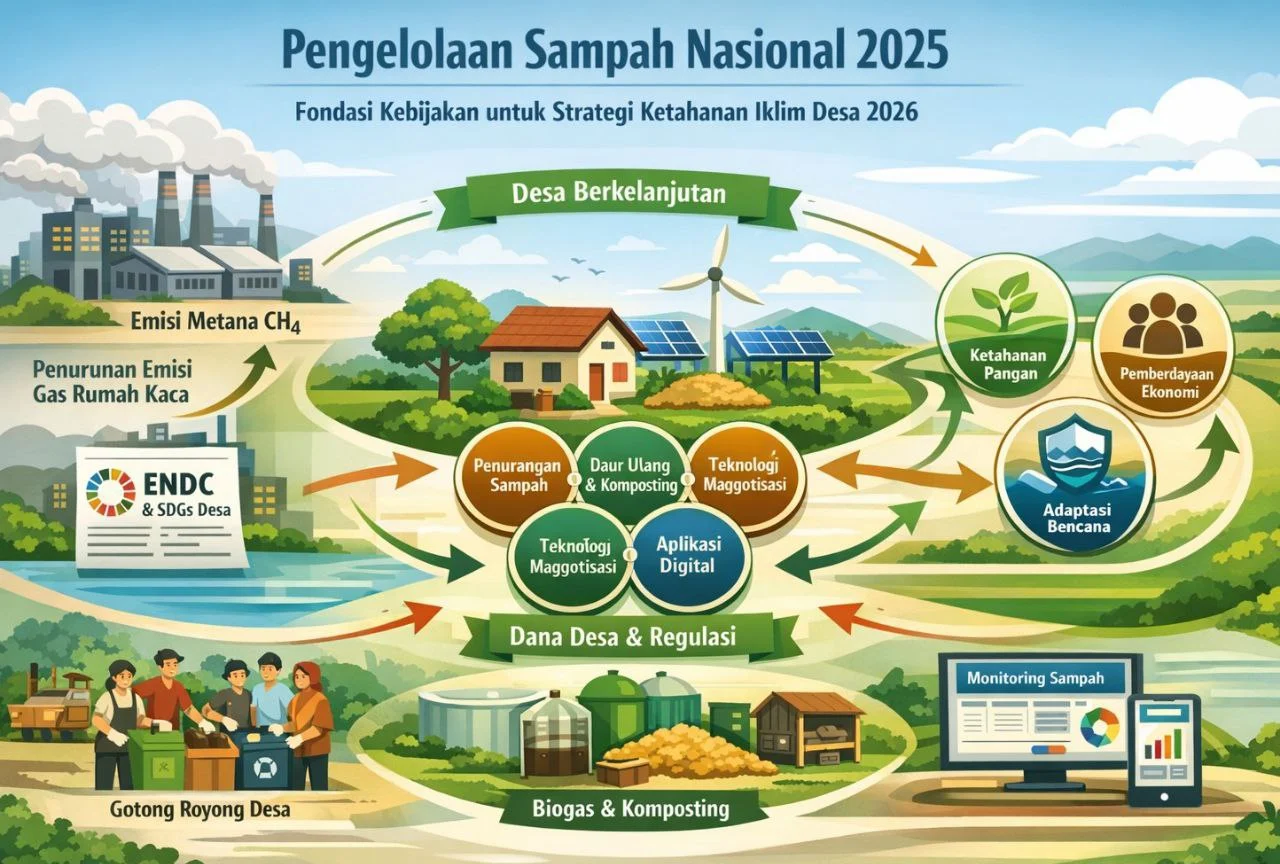 Desa Matang Ginalon Menjadi Pilot Project Desa Peduli Sampah di Hulu Sungai Tengah