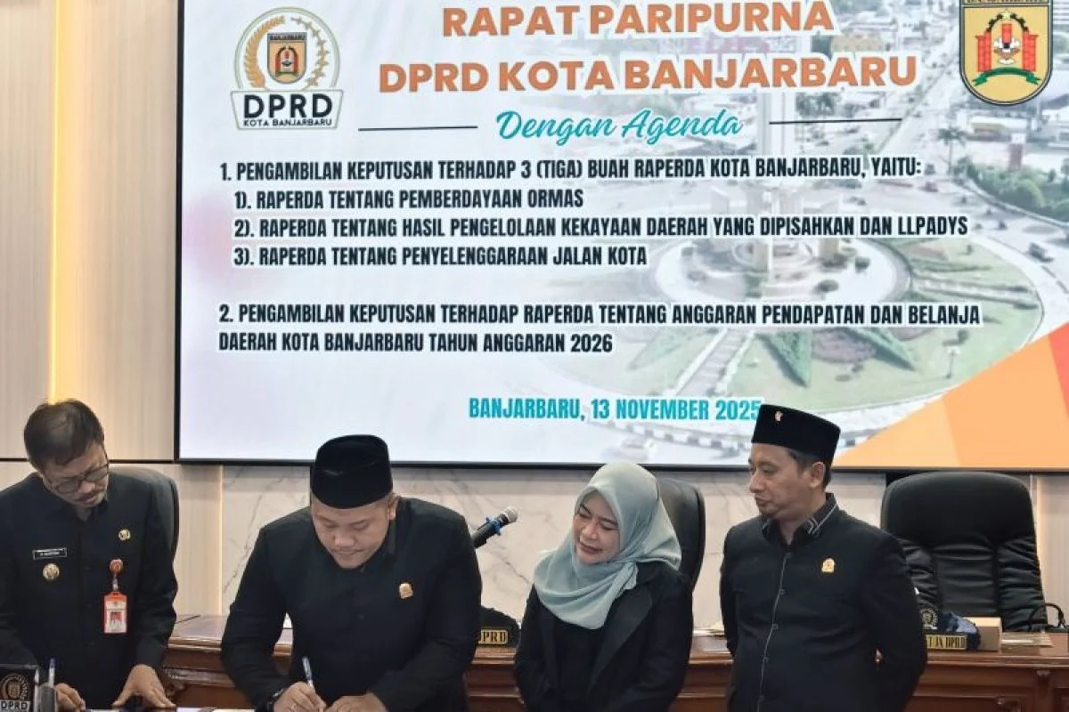 DPRD Banjarbaru Bahas Perubahan APBD 2026 dan Tiga Raperda Inisiatif