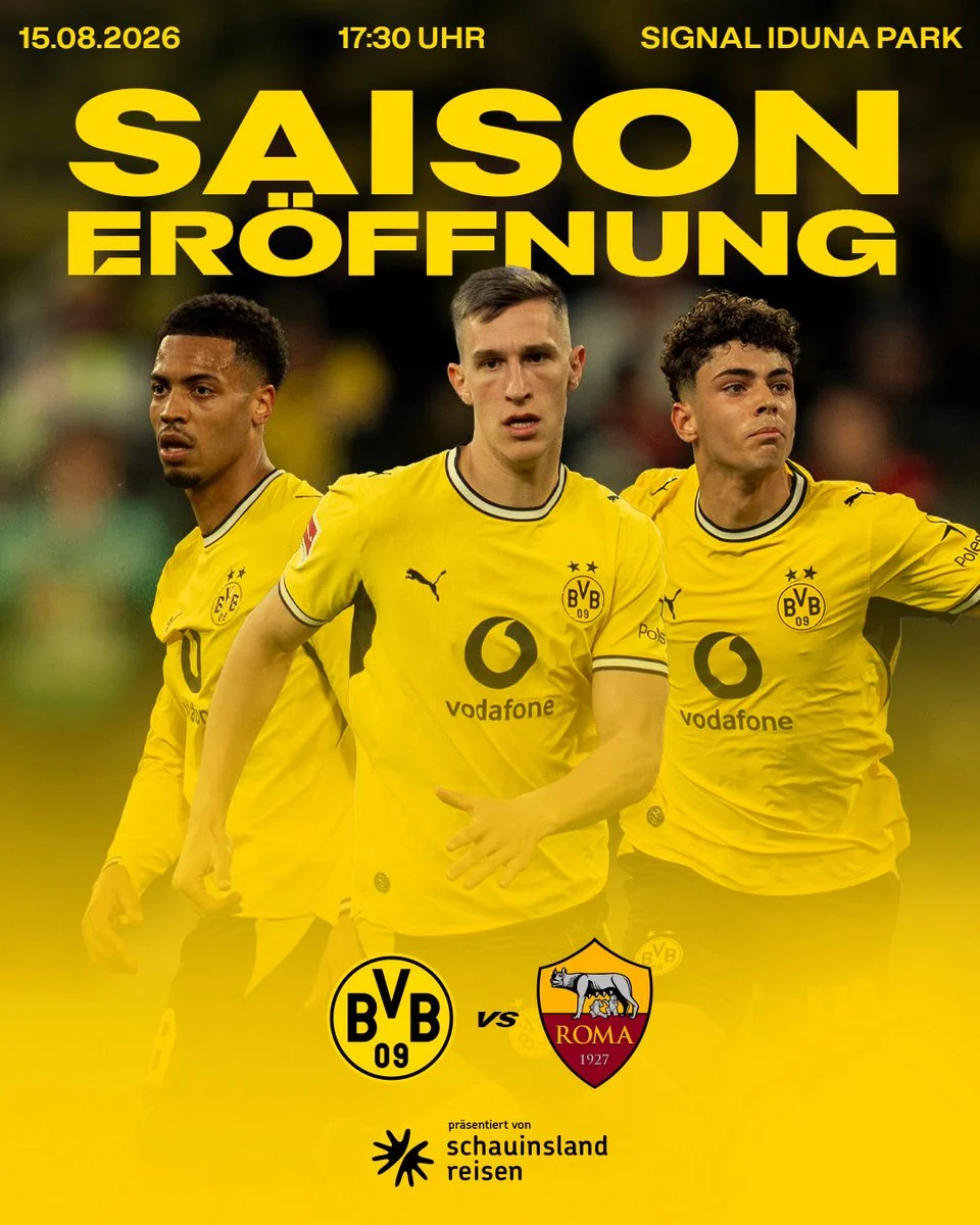 Drama Sengit di Signal Iduna Park: AS Roma Tahan Imbang Borussia Dortmund dalam Uji Coba Pramusim