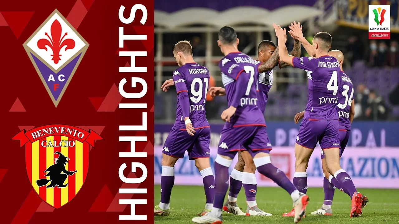 Fiorentina Pesta Gol atas Benevento di Coppa Italia dalam Suasana Haru