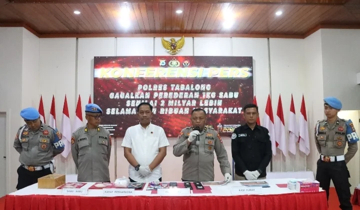 Polres Tabalong Ungkap Peredaran Narkoba dengan Mengamankan 25 Paket Sabu