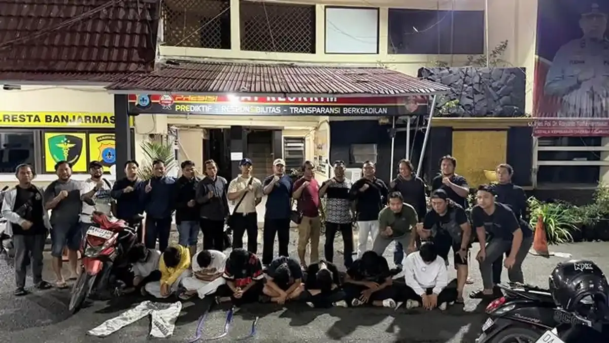 Polresta Banjarmasin Amankan Lima Remaja Terlibat Aksi Tawuran