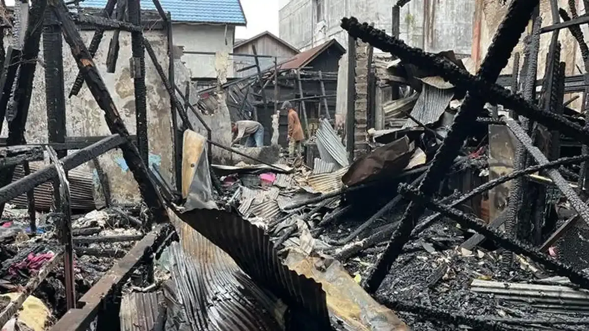 Sembilan KK Kehilangan Tempat Tinggal Pasca Kebakaran di Pemurus Baru Banjarmasin