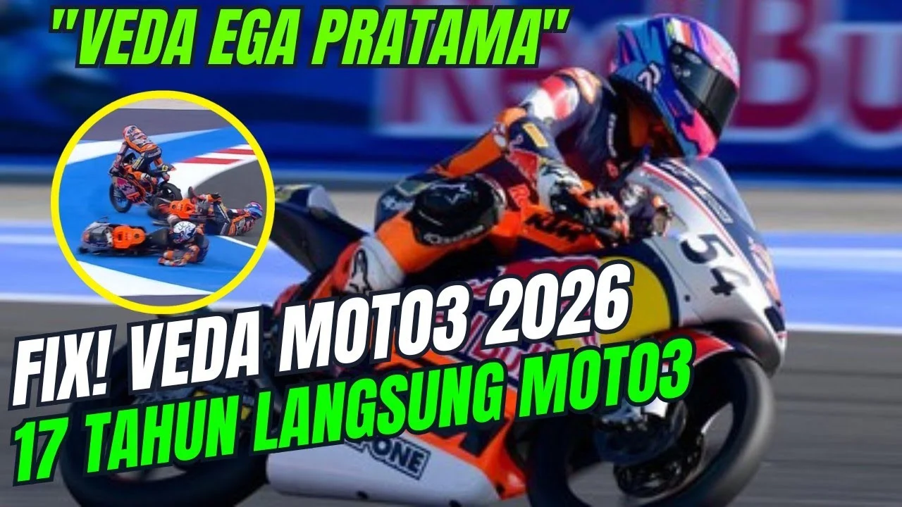 Veda Ega Pratama: Menembus Batas dan Menjadi Harapan Baru Indonesia di Panggung Moto3 2026