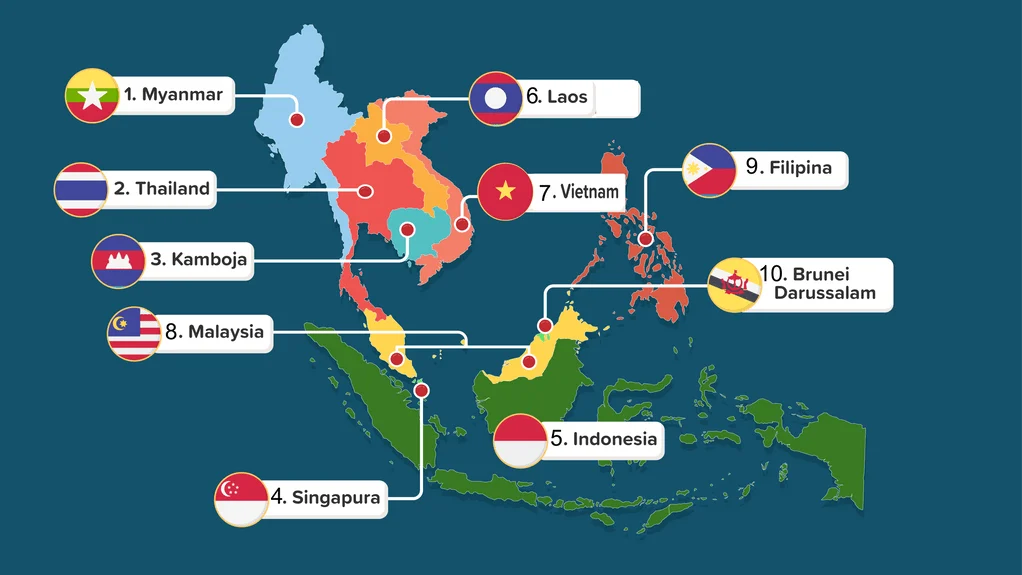 11 Negara ASEAN dan Profil Lengkapnya: Dari Ibu Kota hingga Mata Uang, Plus Kejutan di Dunia Sepak Bola