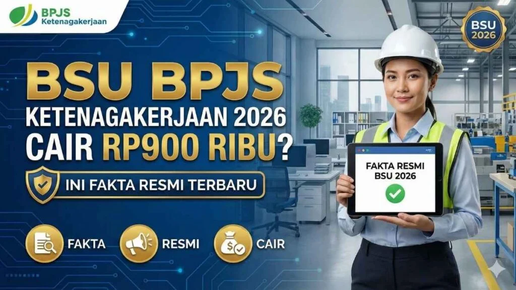 Cara Cek BSU BPJS Ketenagakerjaan 2026: Dirapel Rp900 Ribu, Simak Syarat dan Jadwal Cairnya