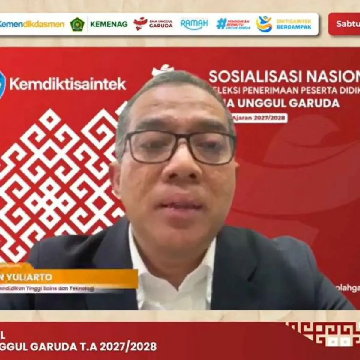 Kemdiktisaintek Buka Pendaftaran PPDB SMA Unggul Garuda Baru 2027, Pendaftaran Online Hingga 13 November 2026