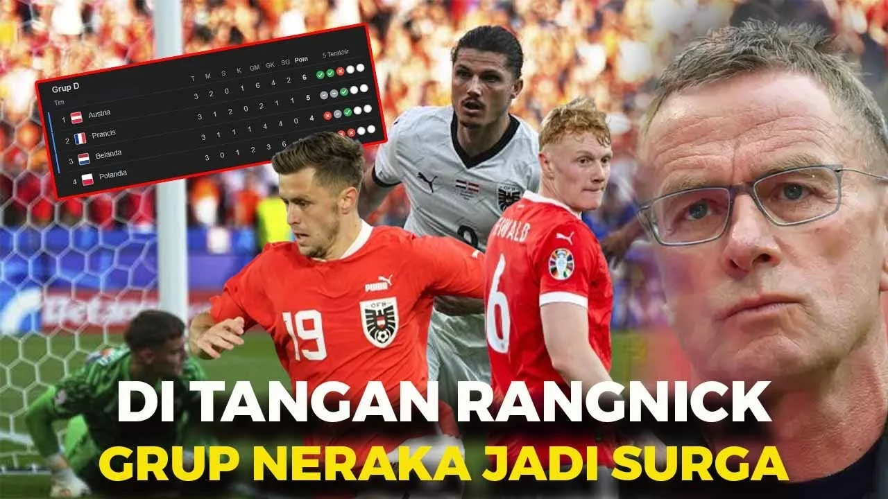 Klasemen Timnas Kosovo vs Austria Memanas, Rangnick Incar Kemenangan Tandang di Pristina