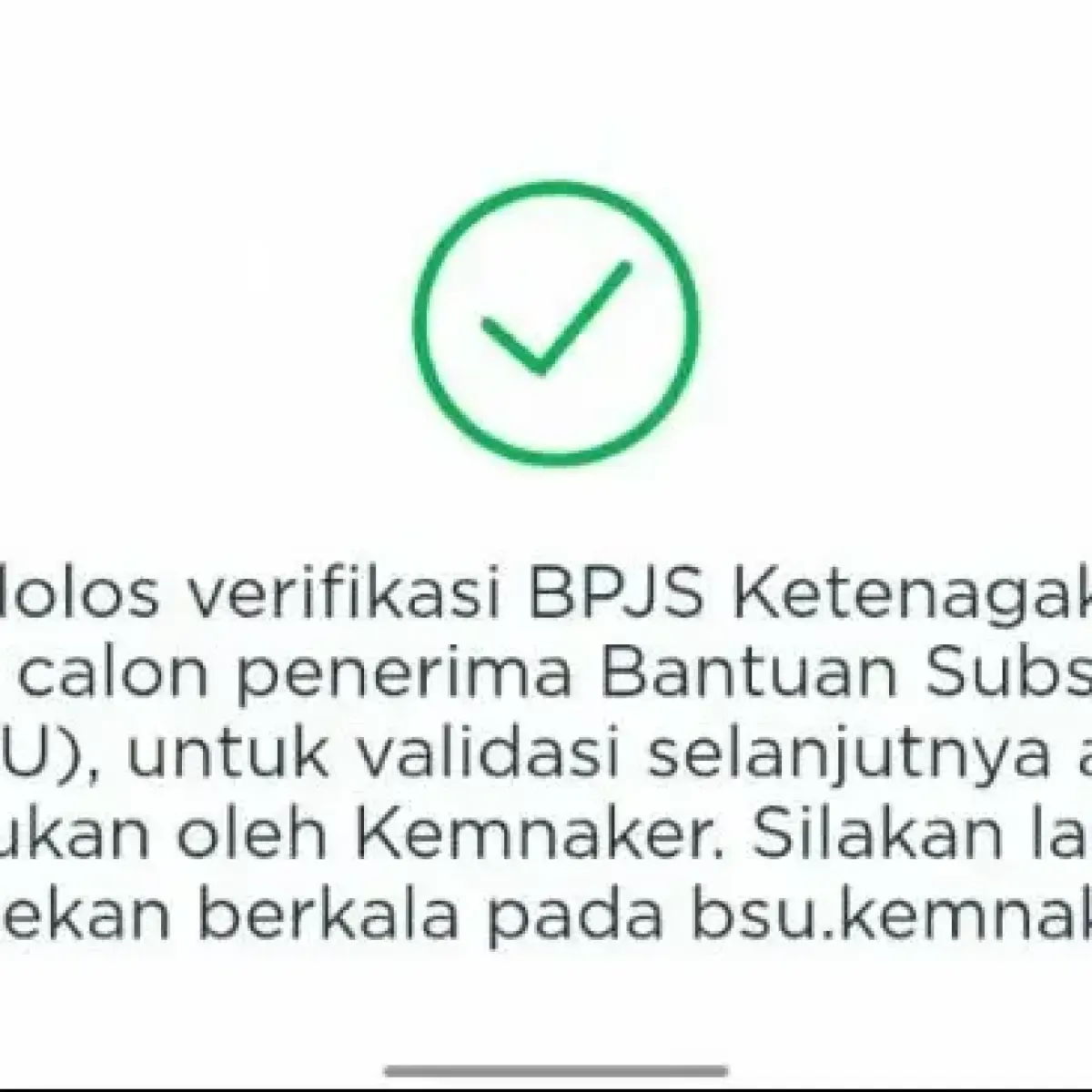 Link Kemnaker Cek Penerima BSU 2026 untuk Verifikasi Subsidi Upah Pekerja