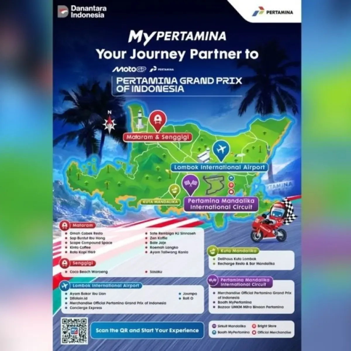 Pertamina Hadirkan Panduan Wisata Lombok untuk MotoGP 2026
