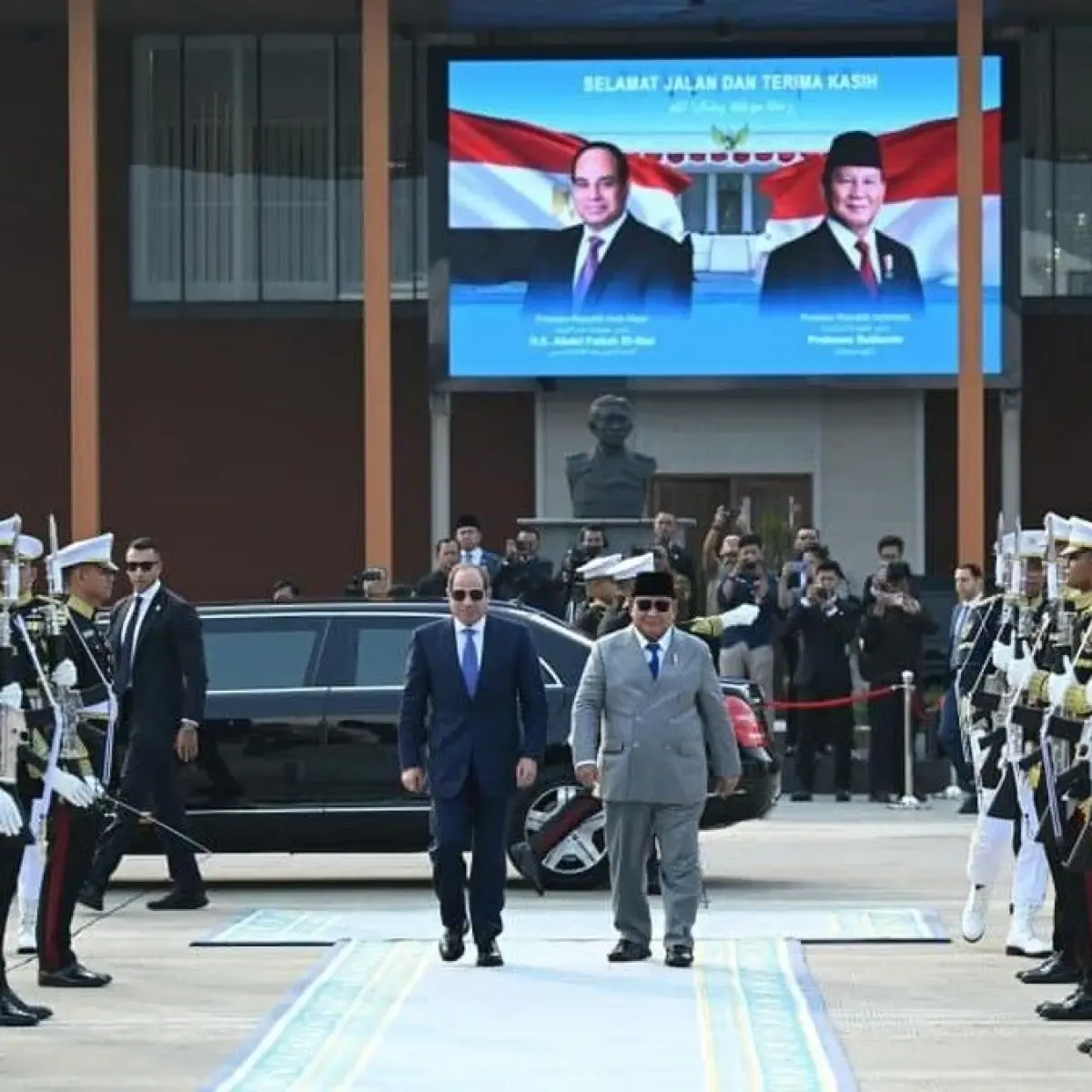 Prabowo Bahas Palestina dan Lepas El-Sisi di Jakarta