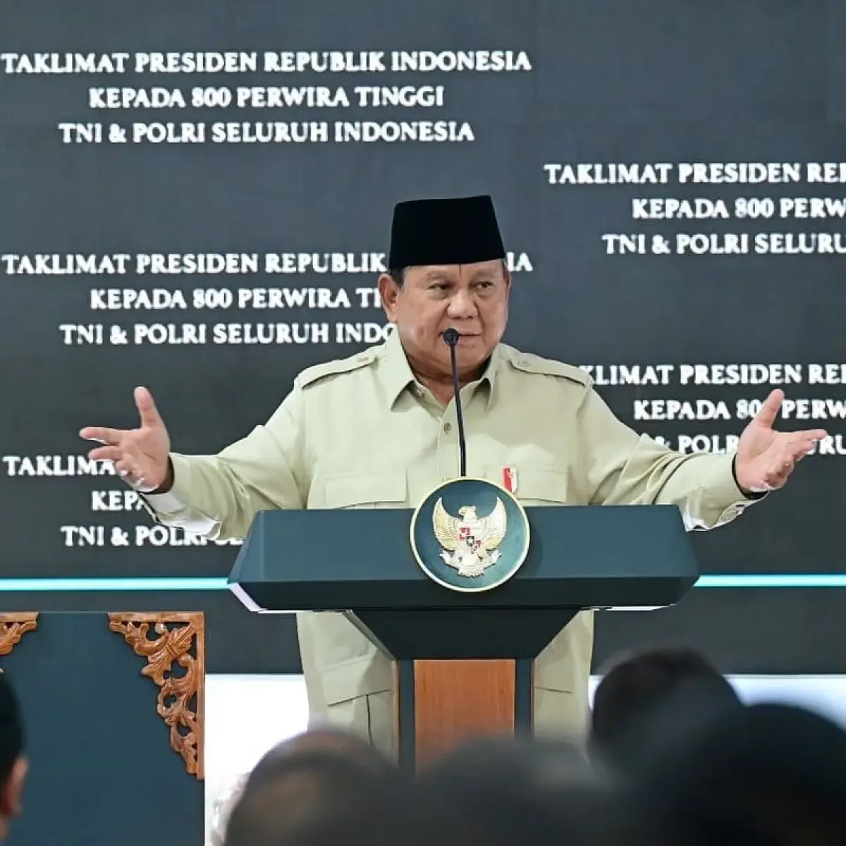 Prabowo Dorong Rekrutmen TNI Polri Utamakan Intelektual