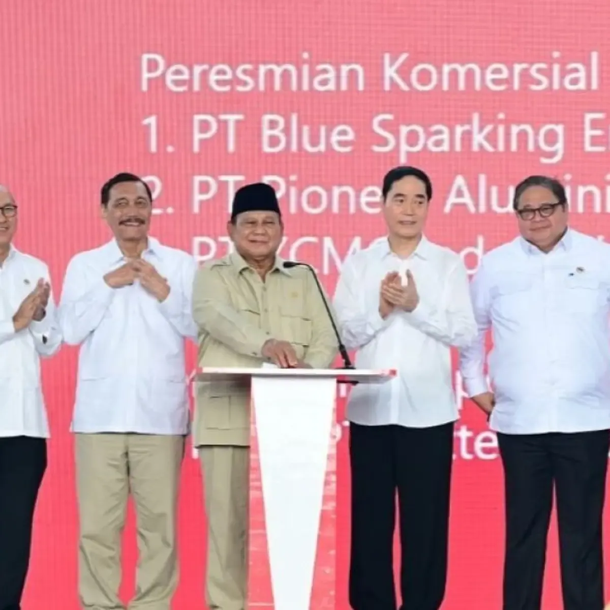 Prabowo Resmikan Hilirisasi Nikel Rp180 Triliun di Maluku Utara
