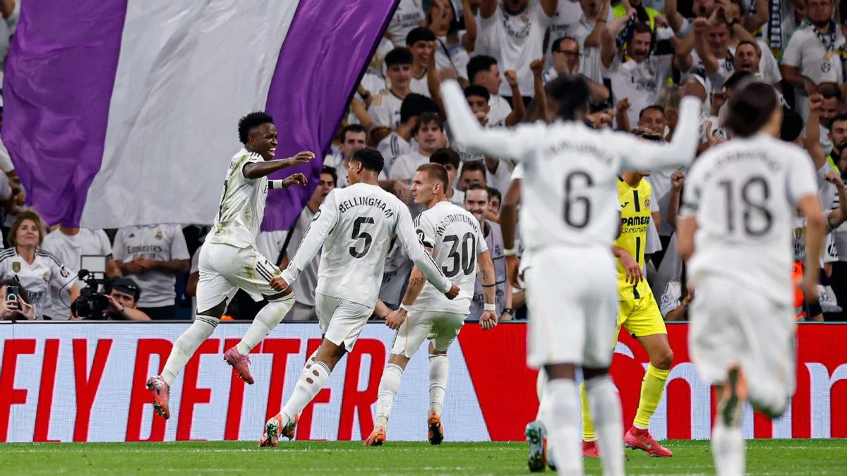 Real Madrid Menang Dramatis atas Villarreal, Vinicius Jr Dikartu Merah karena Tarik Rambut Lawan dan Mourinho Membisu