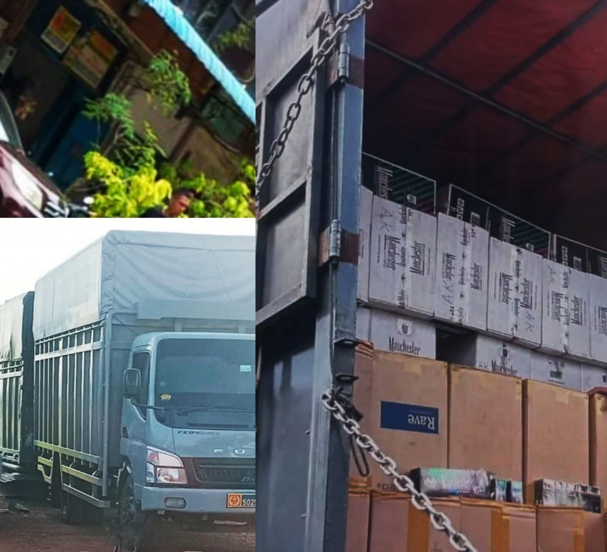 Truk Diduga Angkut Rokok Tanpa Pita Cukai Diamankan di Pelabuhan Trisakti Banjarmasin
