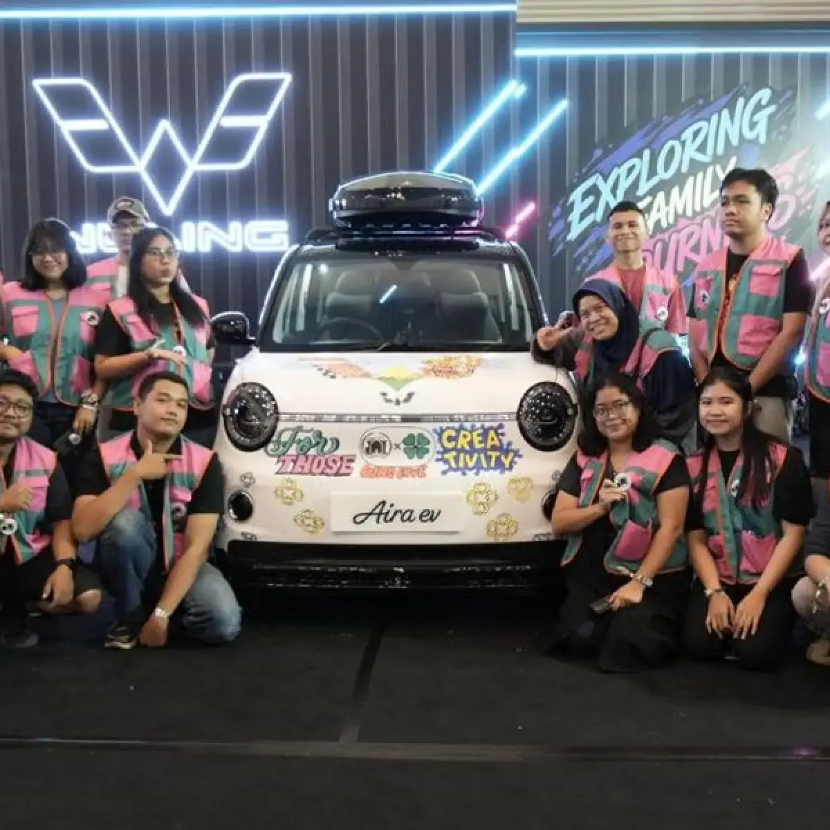 Wuling Aira ev Padukan Modifikasi dan Seni Lokal di IMX 2026